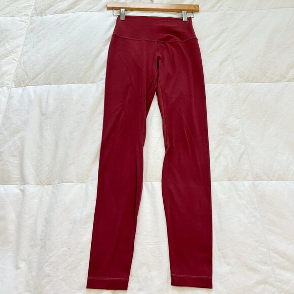 Lululemon Align High-Rise Pant 28” Burgundy Size 4 Yoga Leggings - Picture 7 of 7